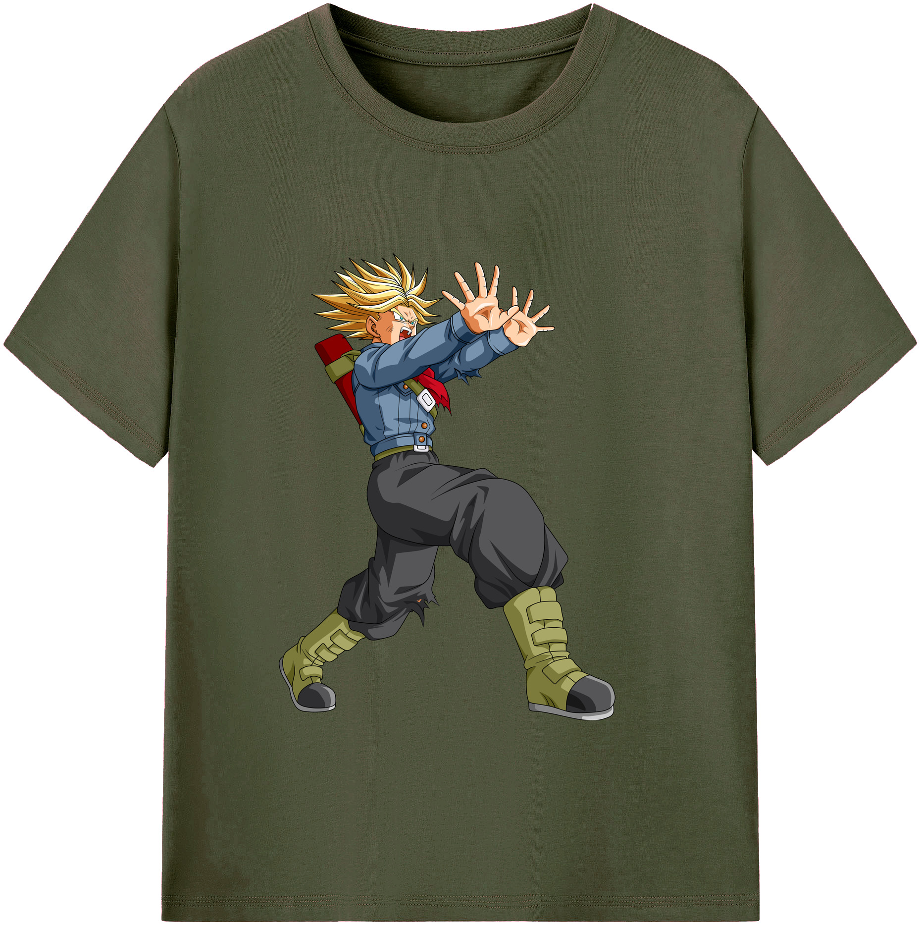 （画像用） ドラゴンボール トランクス（Torankusu）DRAGON BALL Trunks 綿100％ メンズ半袖Tシャツ｜肌触りやわらか＆通気性